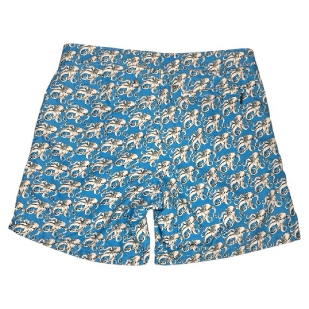 Retromarine Men's Blue Octopus-Pattern Swim Trunks 31 - Picture 7 of 9